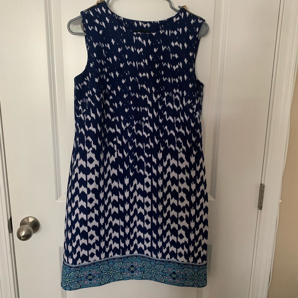 Blue asymmetrical dress